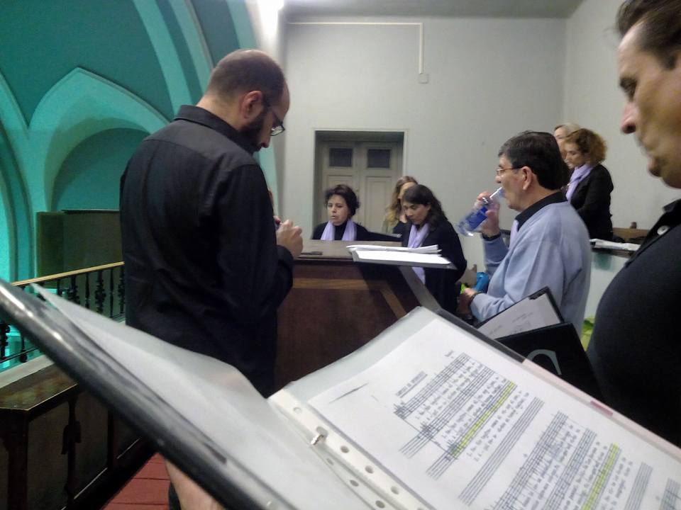 2016 04 Moment previo a cantar en la Real Basílica de Atocha 2